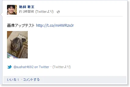 Twitterから連動した場合